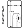 Rollo etiqueta Dymo 99017 50x12 mm compatible al original
