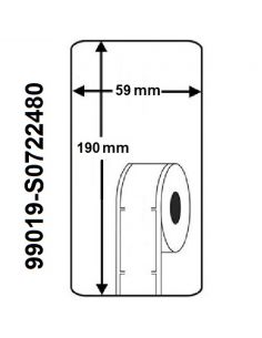 Rollo etiqueta Dymo 99019 190x59 mm compatible al original