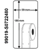 Rollo etiqueta Dymo 99019 190x59 mm compatible al original
