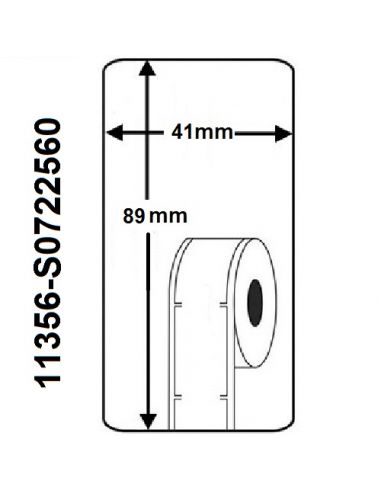 Rollo etiqueta Dymo 11356 89X41 mm compatible al original