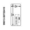 Rollo etiqueta Dymo 99013 89x36 mm compatible al original