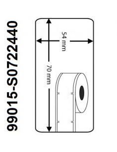 Rollo etiqueta Dymo 99015 70x54 mm compatible al original
