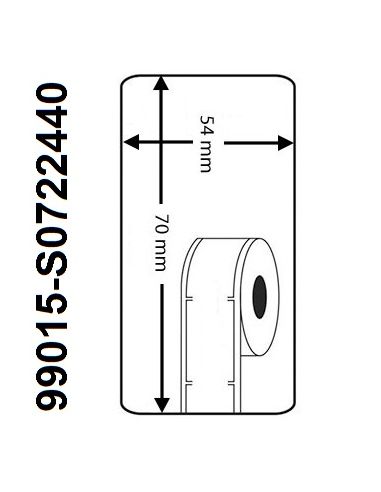 Rollo etiqueta Dymo 99015 70x54 mm compatible al original