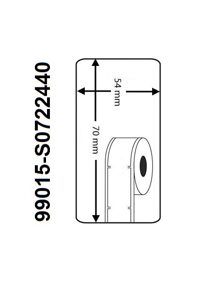 Rollo etiqueta Dymo 99015 70x54 mm compatible al original