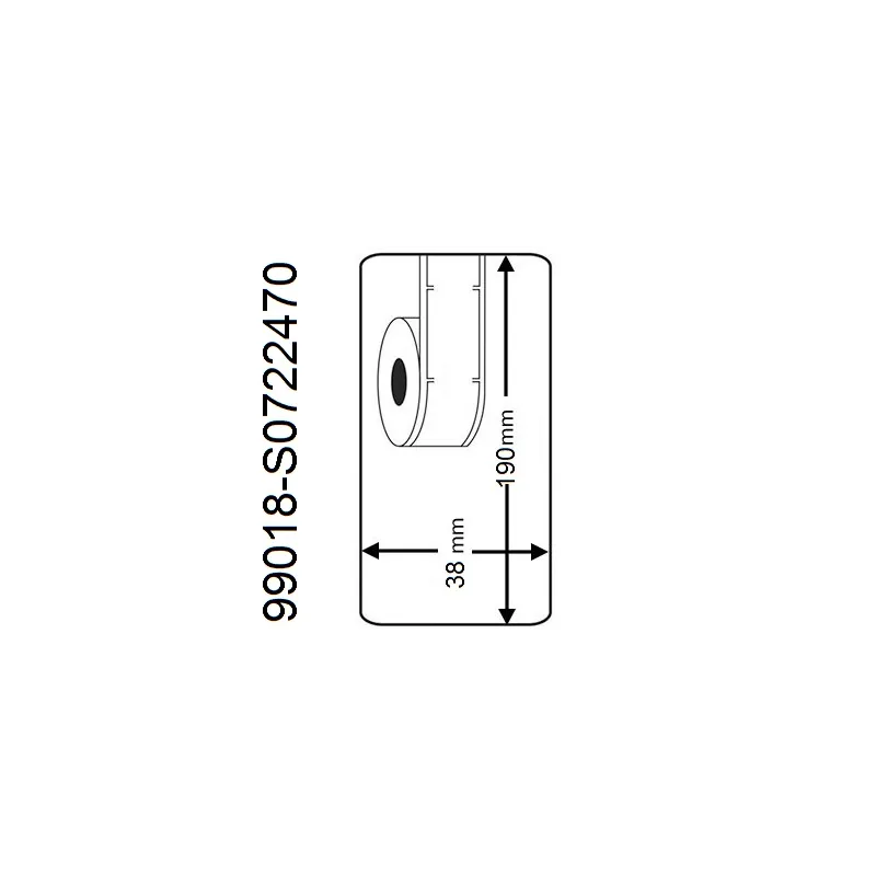 Rollo etiqueta Dymo 99018 190x38 mm compatible al original