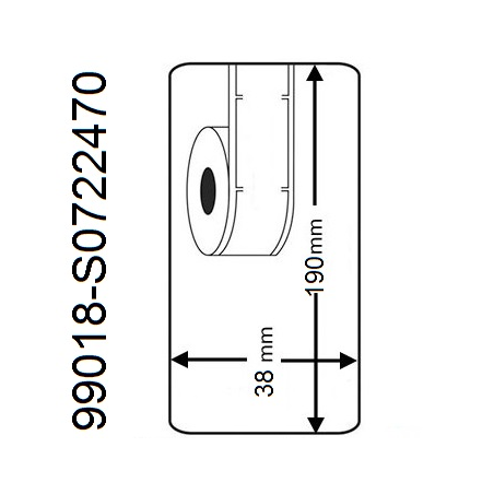 Rollo etiqueta Dymo 99018 190x38 mm compatible al original