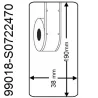 Rollo etiqueta Dymo 99018 190x38 mm compatible al original