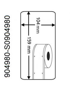 Rollo etiqueta Dymo 904980 159x104 mm compatible al original