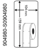 Rollo etiqueta Dymo 904980 159x104 mm compatible al original