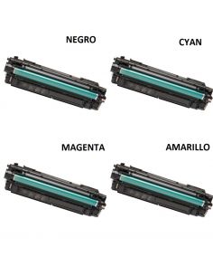 Toner compatible CF450A CF451A CF452A CF453A alternativo a HP