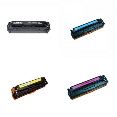 HP 125A toner compatible CB540A, CB541A, CB542A y CB543A