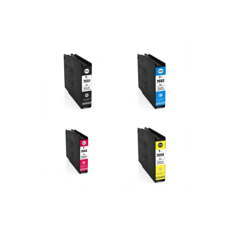 Cartucho de tinta T7551 / T7552 / T7553 / T7554 XL compatible a