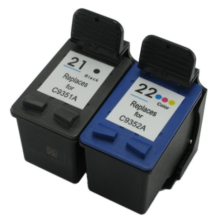 Cartucho de tinta HP21XL / HP22XL, compatible con hp C9351CE /
