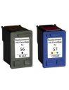 Cartucho de tinta HP56 HP57, compatible con hp C6656AE C6657AE