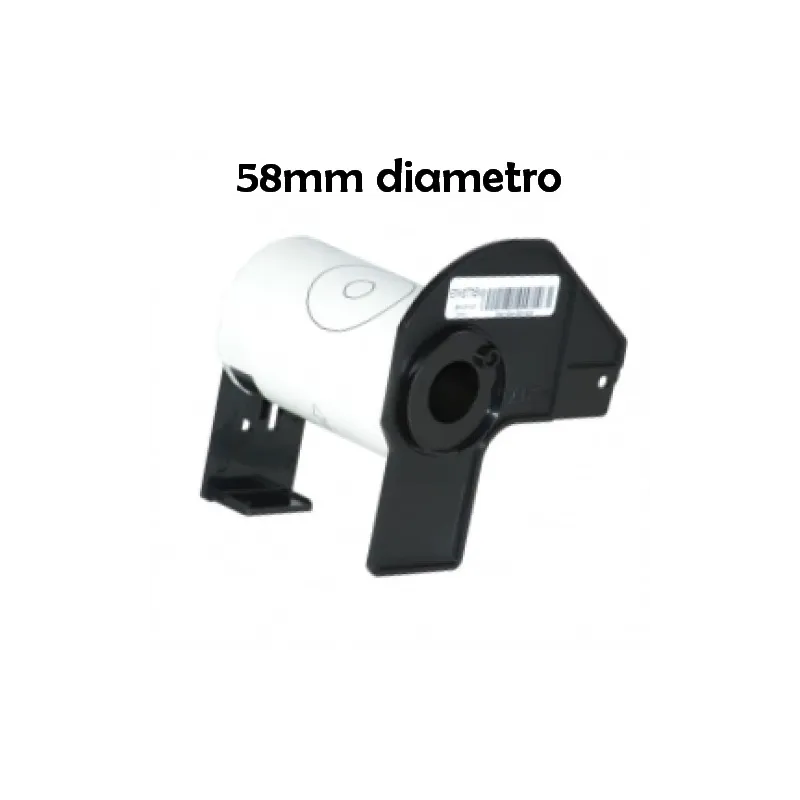 Brother DK1207 cinta continua, Recambio etiquetas blanco