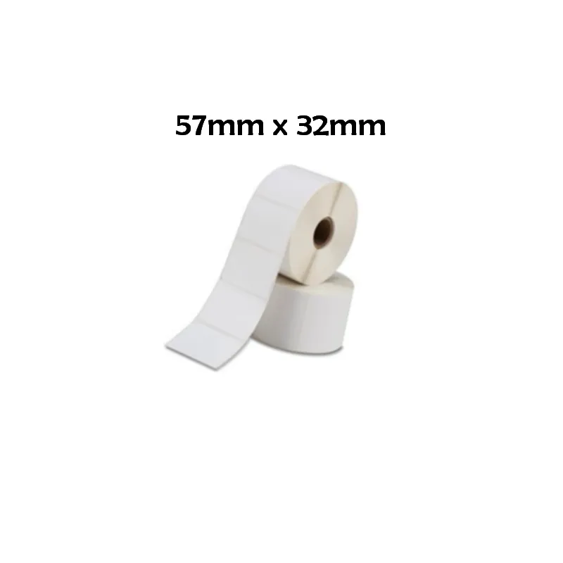Recambio etiquetas térmicas Zebra 57mm x 32mm compatible