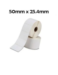 Recambio etiquetas térmicas Zebra 50mm x 25.4mm compatible