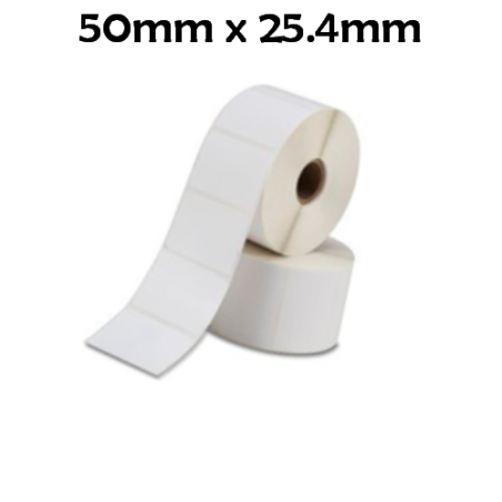 Recambio etiquetas térmicas Zebra 50mm x 25.4mm compatible