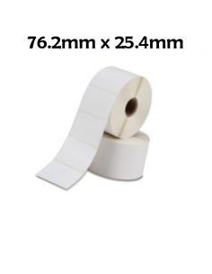 Recambio etiquetas térmicas Zebra 76.2mm x 25.4mm compatible