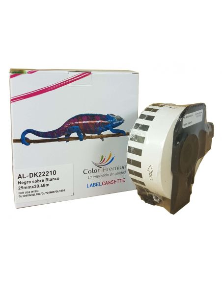 Brother DK22210 cinta continua, Recambio etiquetas DK22210 Brother DK22210 cinta continua, Recambio etiquetas DK22210