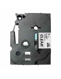 TZE121 Cinta laminada Brother compatible 9 mm x 8 metros