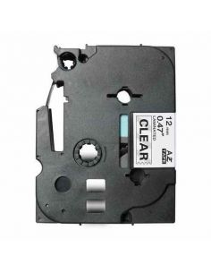 TZE131 Cinta laminada Brother compatible 12 mm x 8 metros
