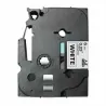TZE211 Cinta laminada Brother compatible 6 mm x 8 metros