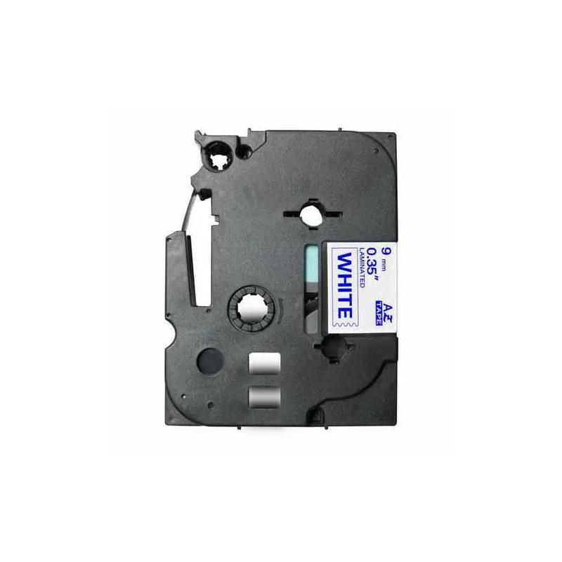 TZE223 Cinta laminada Brother compatible 9 mm x 8 metros