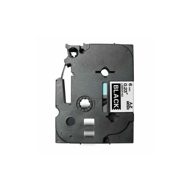 TZE315 Cinta laminada Brother compatible 6 mm x 8 metros