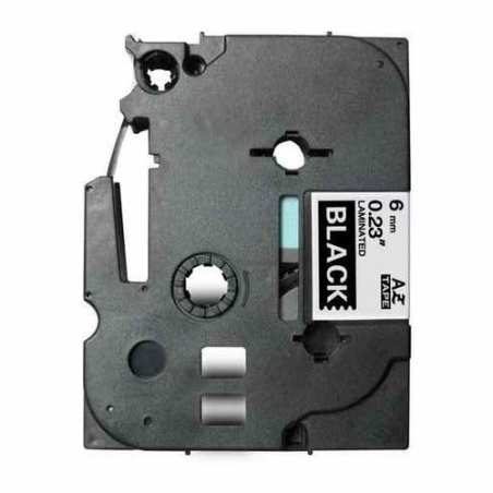 TZE315 Cinta laminada Brother compatible 6 mm x 8 metros