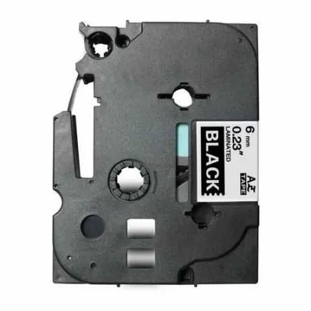 TZE315 Cinta laminada Brother compatible 6 mm x 8 metros