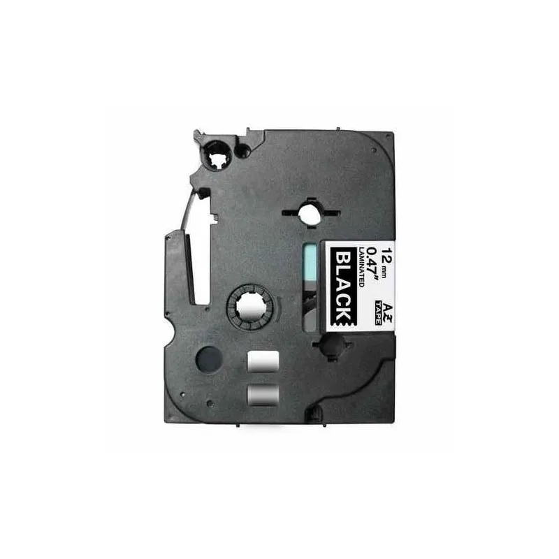 TZE335 Cinta laminada Brother compatible 12 mm x 8 metros