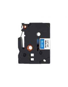 TZE535 Cinta laminada Brother compatible 12 mm x 8 metros