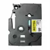 TZE611 Cinta laminada Brother compatible 6 mm x 8 metros