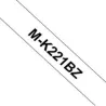 MK221BK Cinta no laminada Brother compatible 9 mm x 8 metros