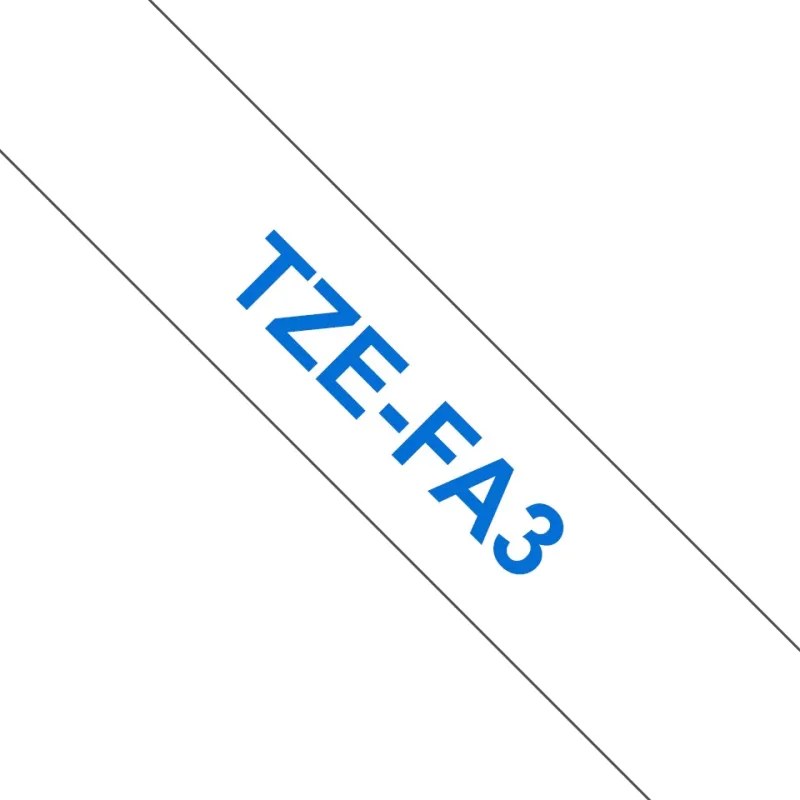 TZEFA3 Cinta textil Brother compatible 12 mm x 3 metros