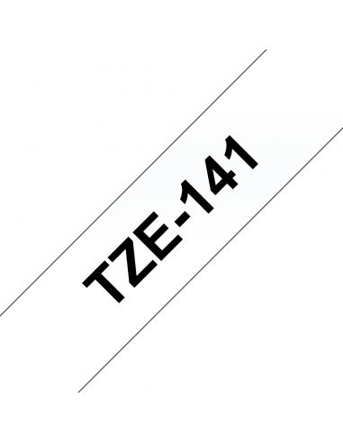TZE141 Cinta laminada Brother compatible 18 mm x 8 metros