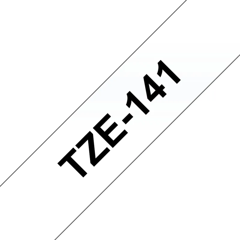 TZE141 Cinta laminada Brother compatible 18 mm x 8 metros