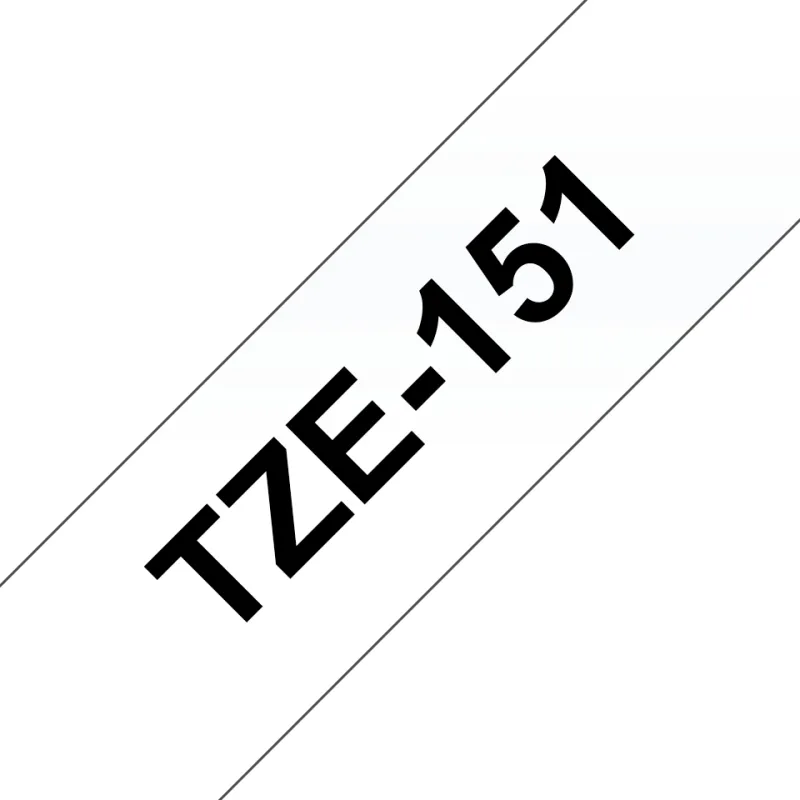 TZE151 Cinta laminada Brother compatible 24 mm x 8 metros