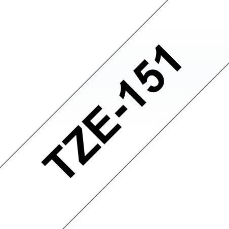 TZE151 Cinta laminada Brother compatible 24 mm x 8 metros