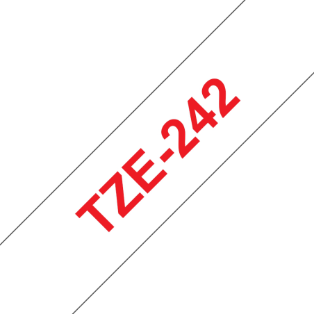 TZE242 Cinta laminada Brother compatible 18 mm x 8 metros