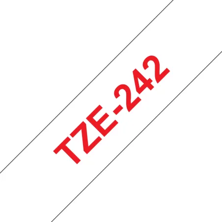 TZE242 Cinta laminada Brother compatible 18 mm x 8 metros