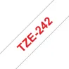 TZE242 Cinta laminada Brother compatible 18 mm x 8 metros