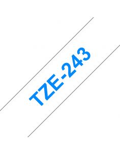 TZE243 Cinta laminada Brother compatible 18 mm x 8 metros