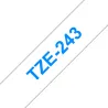TZE243 Cinta laminada Brother compatible 18 mm x 8 metros