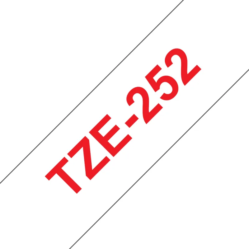 TZE252 Cinta laminada Brother compatible 24 mm x 8 metros