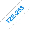 TZE253 Cinta laminada Brother compatible 24 mm x 8 metros