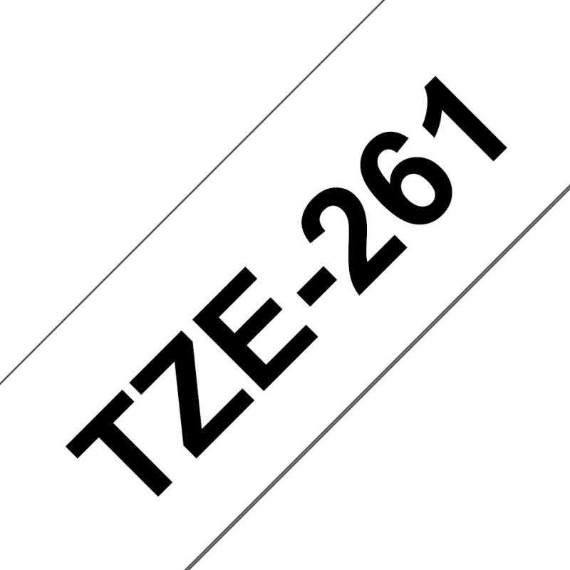 TZE261 Cinta laminada Brother compatible 36 mm x 8 metros