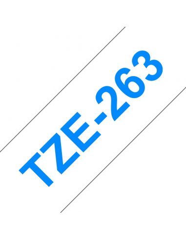 TZE263 Cinta laminada Brother compatible 36 mm x 8 metros