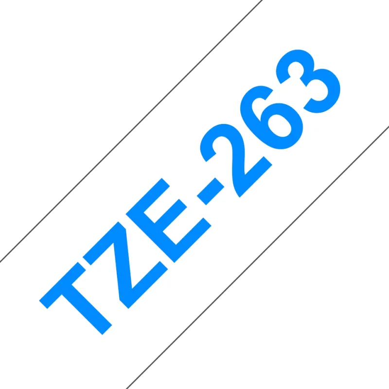 TZE263 Cinta laminada Brother compatible 36 mm x 8 metros